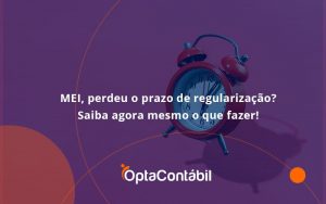 Mei Perdeu O Prazo De Regularização Saiba Agora Mesmo O Que Fazer Opta Contabil - Contabilidade em Pinhais - PR | Opta Contábil